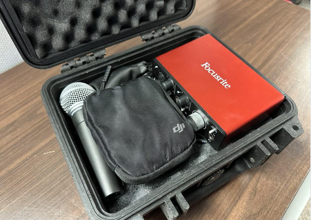 Sound Case with Recording Equipment